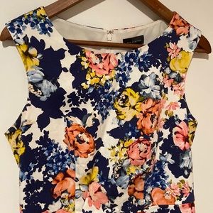 Limited Floral Sleeveless Sheath Dress